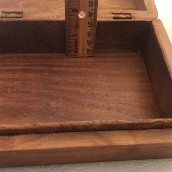 Indian hand caved wooden jewelry box/ decor - Picture 10 of 15